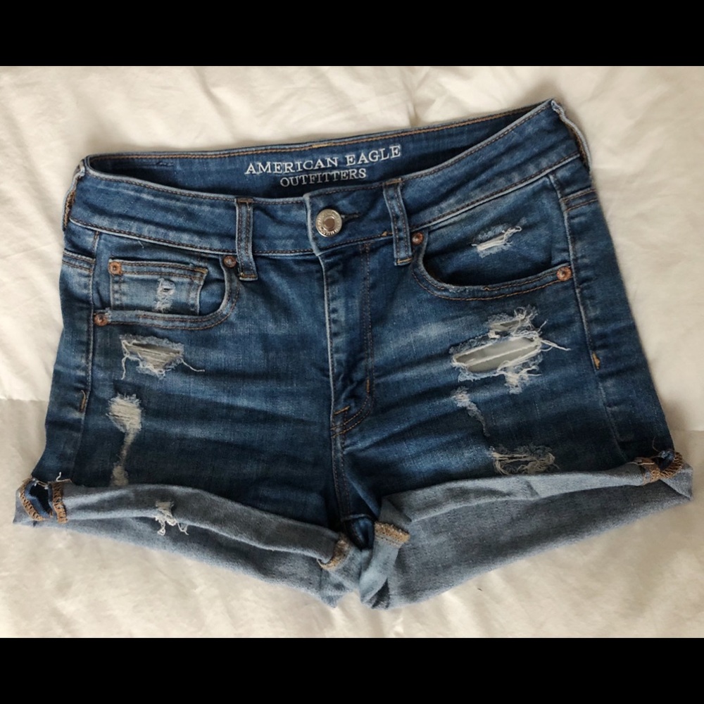 American Eagle high rise denim short